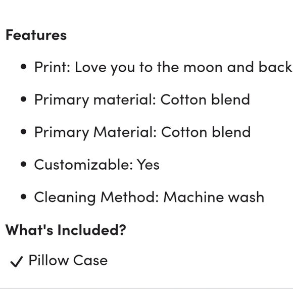 New 'Love You To the Moon and Back' Glow in the Dark Standard Pillowcase - Picture 6 of 6